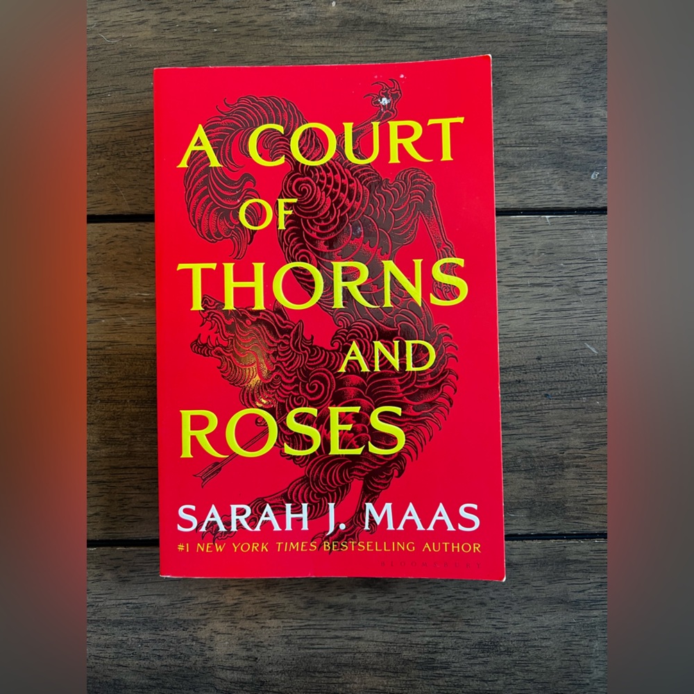 Sarah J. Maas Red Paperback Book - A Court of Thorns and Roses